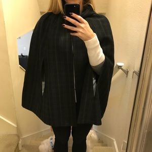 PLAID WINTER CAPE