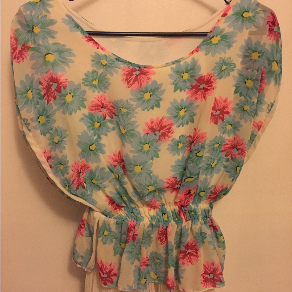 Floral long dress - new