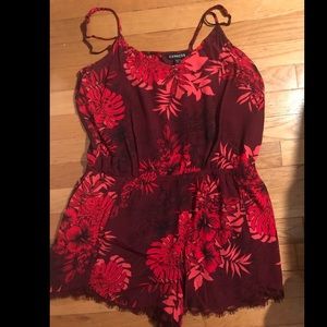 Express Lace Bottom Romper