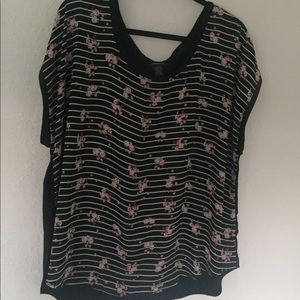 💎 PLUS SIZE 💎 torrid Floral and Stripe Tee