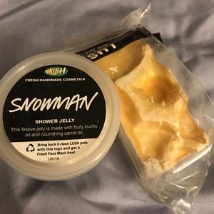 Lush Snowman shower jelly and body bar