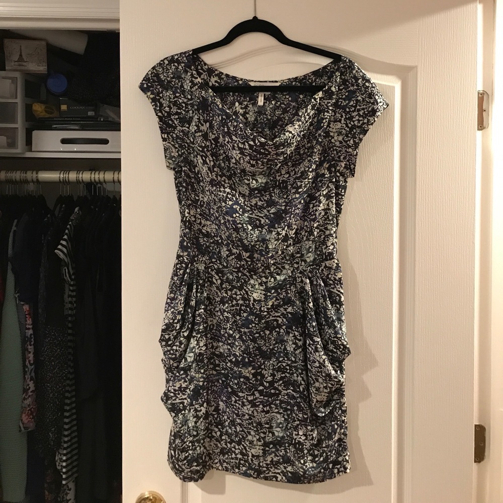 BCBGengeration Printed Drape Dress size S