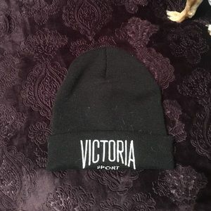 Black Victoria Secret beanie