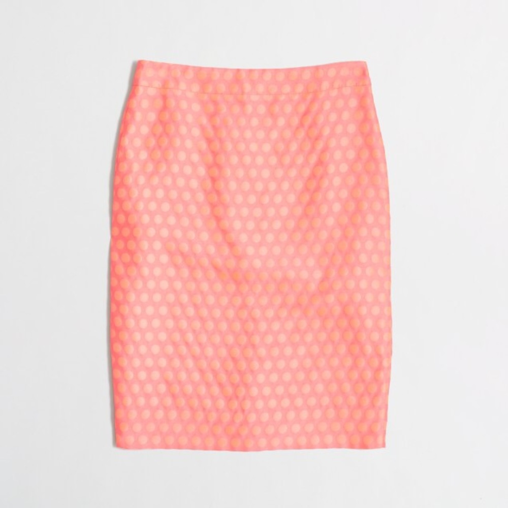 NEW WITH TAGS. JCrew no. 2 pencil skirt, polka dot