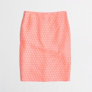NEW WITH TAGS. JCrew no. 2 pencil skirt, polka dot