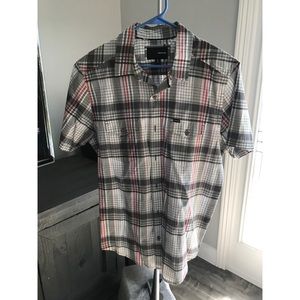 Hurley Mens plaid button down