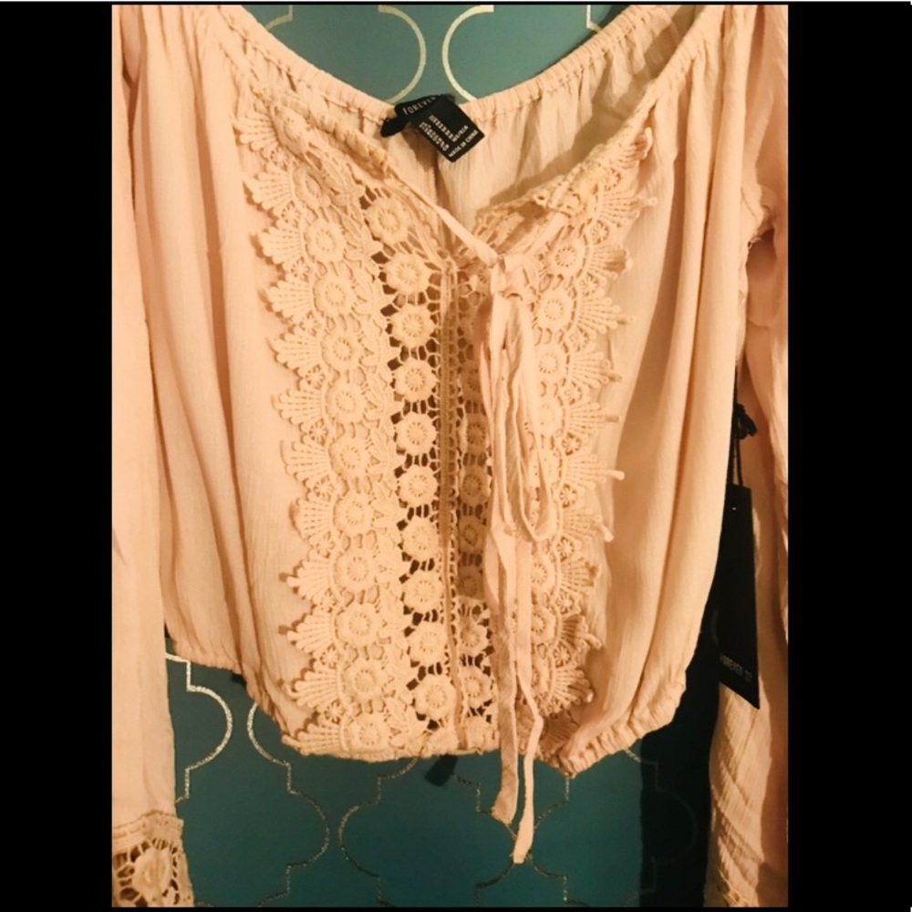 Forever 21 Lace Crop Top