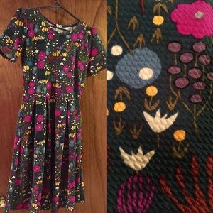 Lularoe floral Amelia dress - small