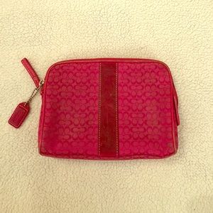 Coach Signature Cosmetic Bag