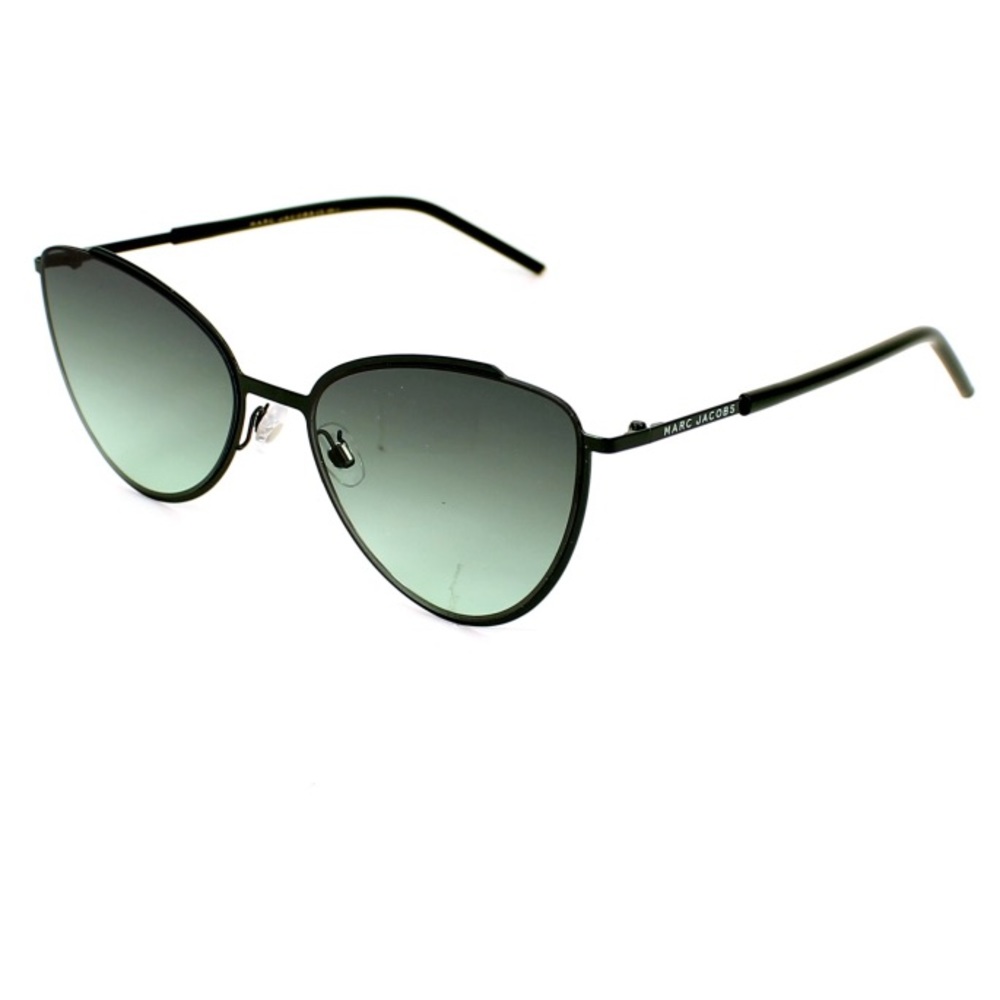 NWT Marc Jacobs Cat Eye Green Metal Sunglasses