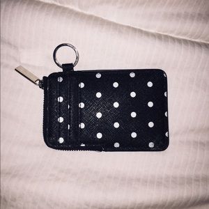 Polka Dot Card Case Keychain