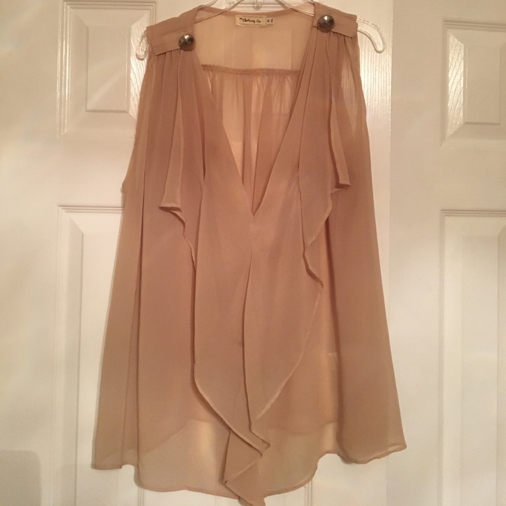 Sheer flowy blouse