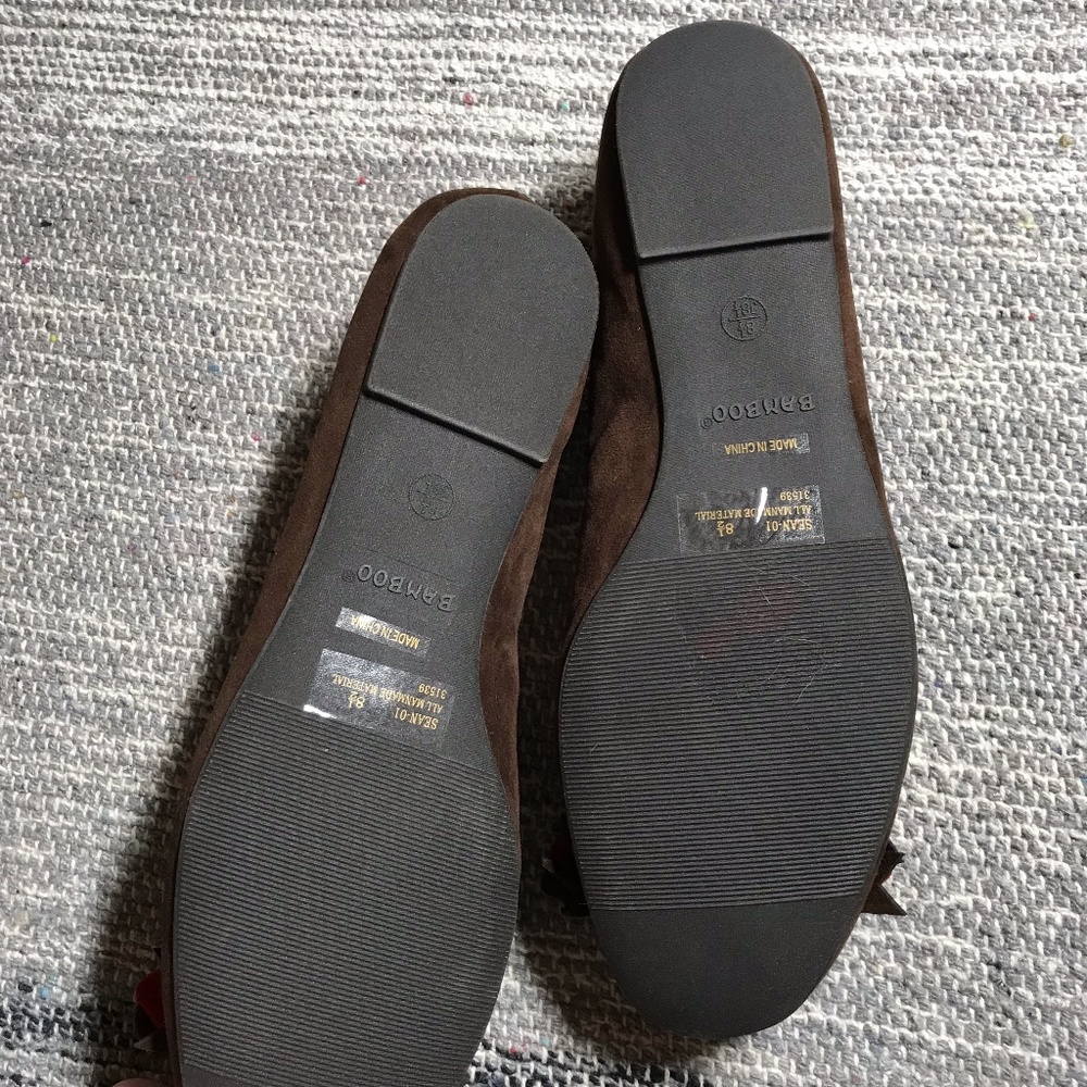 NWOT Brown Purple Red Flats - Picture 2 of 5