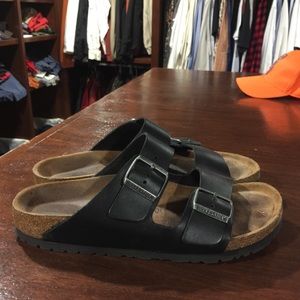 Birkenstocks black Leather size 40