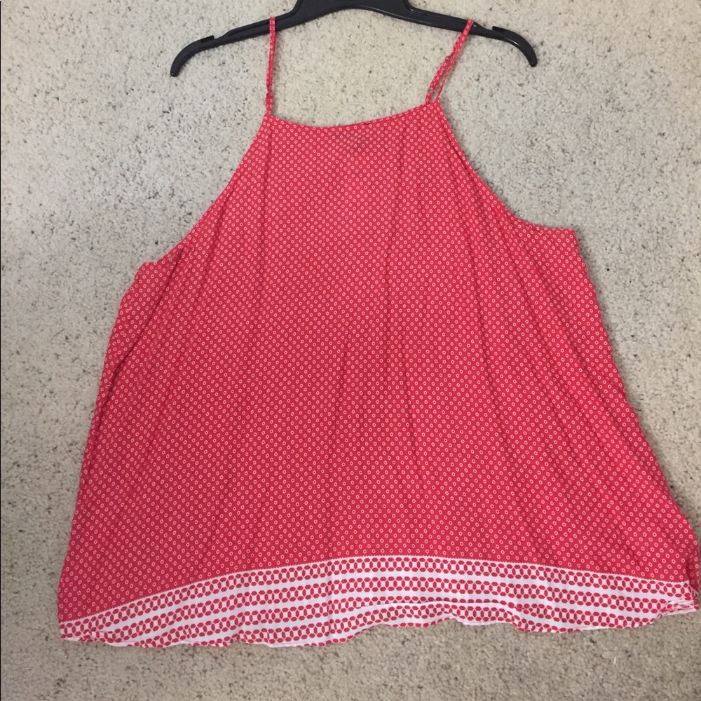 GAP red/white printed top