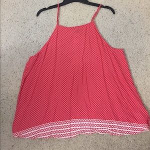 GAP red/white printed top