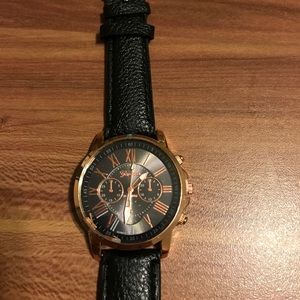 New watch ,black and gold