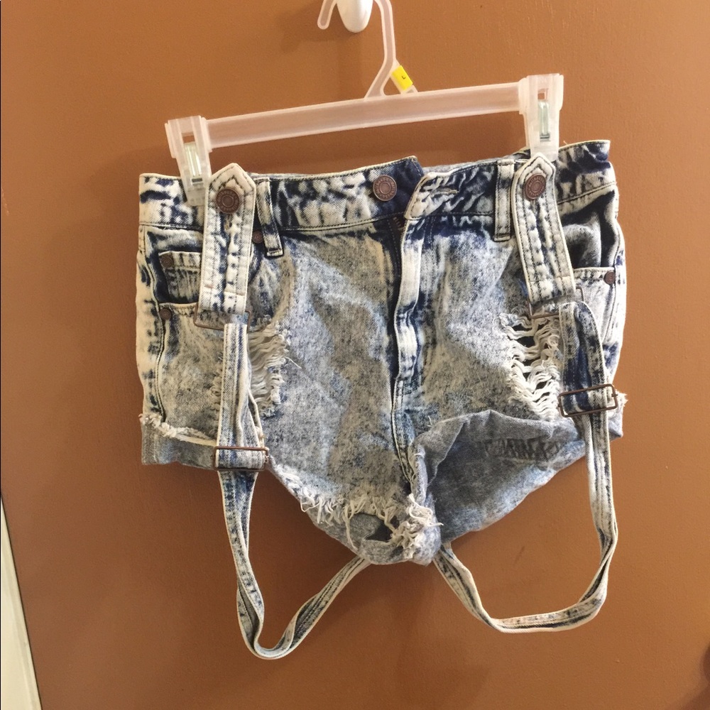 High Waisted overall Shorts