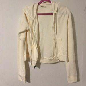 Abercrombie cream color hoodie NWT, size small