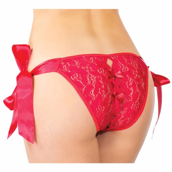 FREE Tease Em in Red Lace Panty with any purchase - Picture 1 of 2