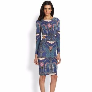 Mara Hoffman Blue Caravan Sidecutout Dress (S)