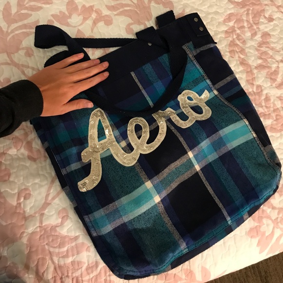 Aeropostale plaid tote - Picture 5 of 5