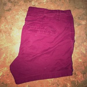 Burgundy Shorts