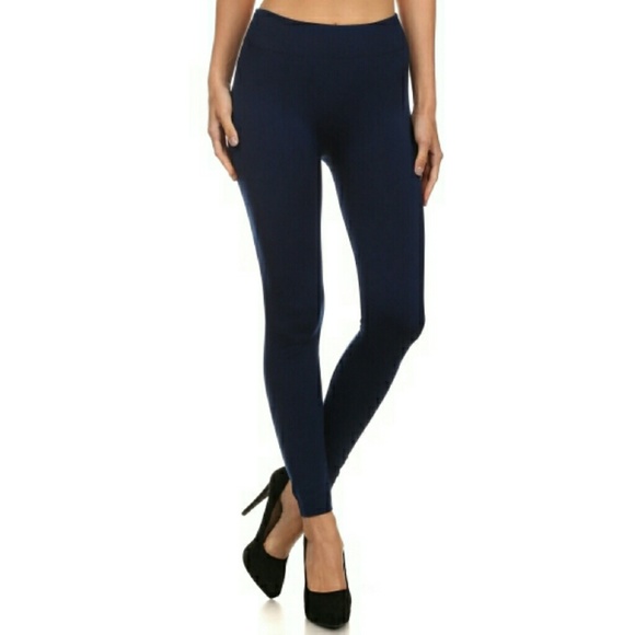 SALE! High Waist Fleece Lined Leggings - Picture 2 of 7