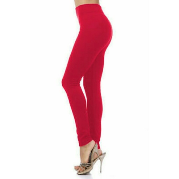 SALE! High Waist Fleece Lined Leggings - Picture 5 of 7