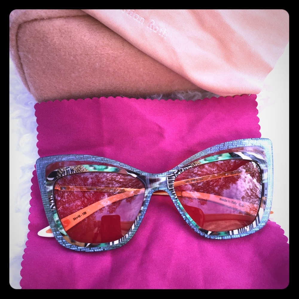 Italian frame glasses with FL41 lens