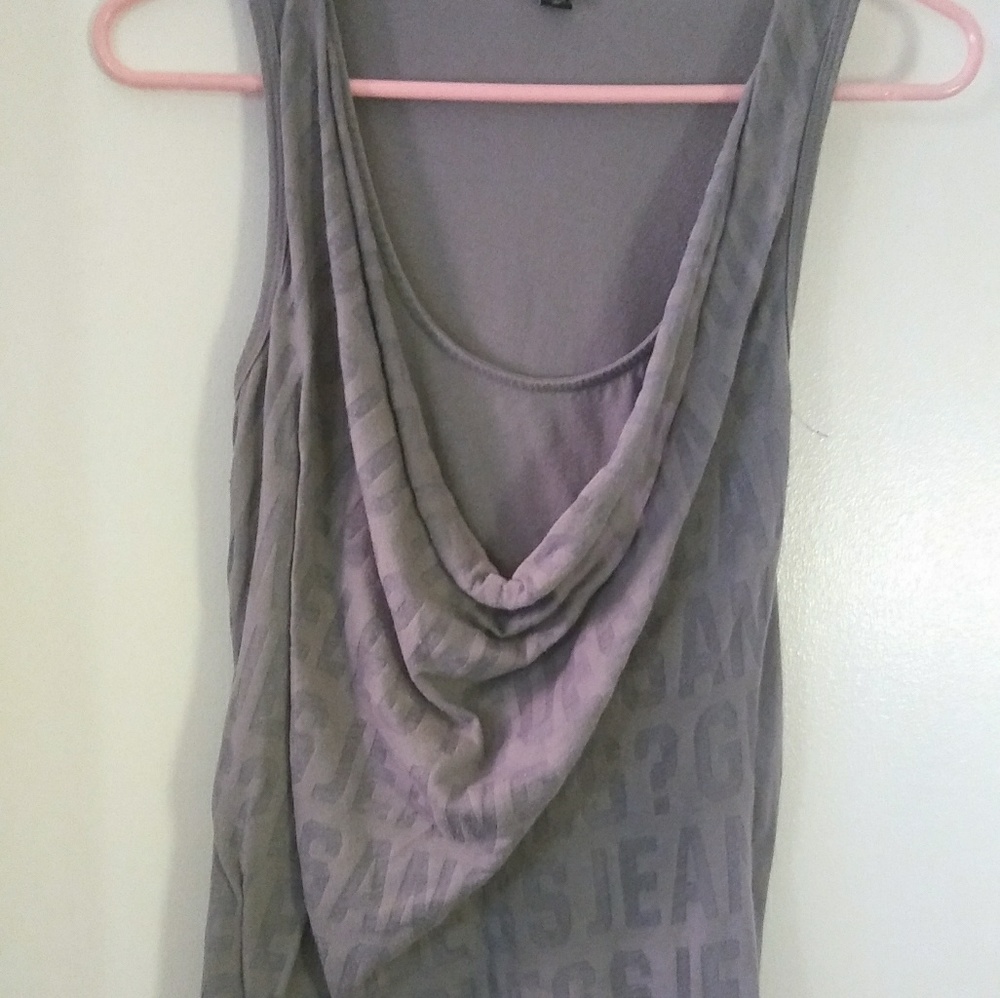 Guess Dual layer cow neck top - size large