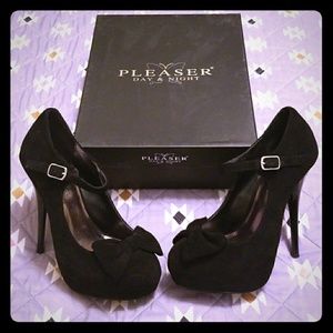 Black Platform Mary Janes