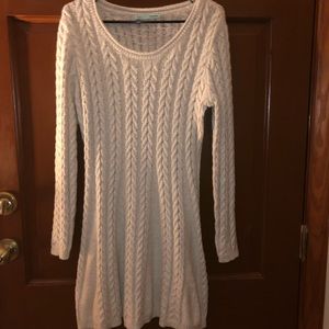 Beige Sweater Dress