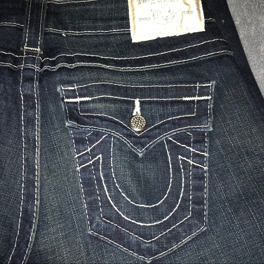 Like New - Dark Wash, True Religion Skinny Jeans