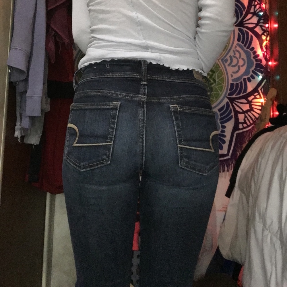 AE OUTFITTERS bootcut dark wash jeans