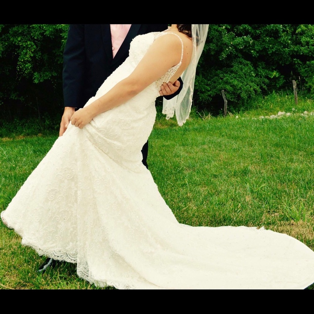 Beautiful jeweled Wedding dress