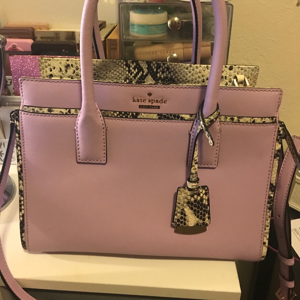 Kate Spade Lilac Snakeskin Purse