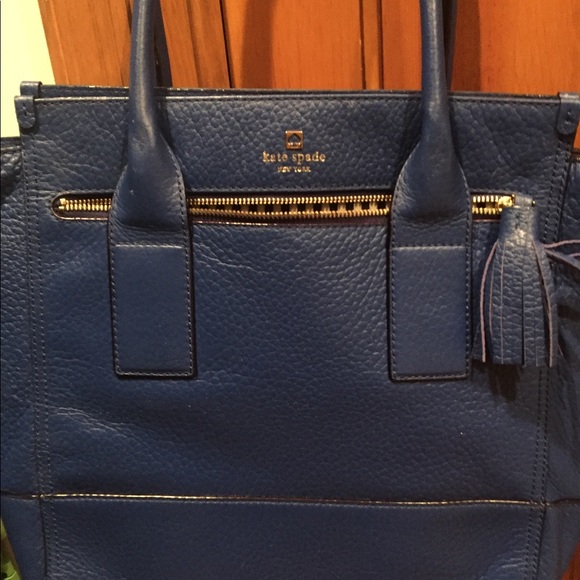 Kate spade large blue hand bag - Picture 1 of 3
