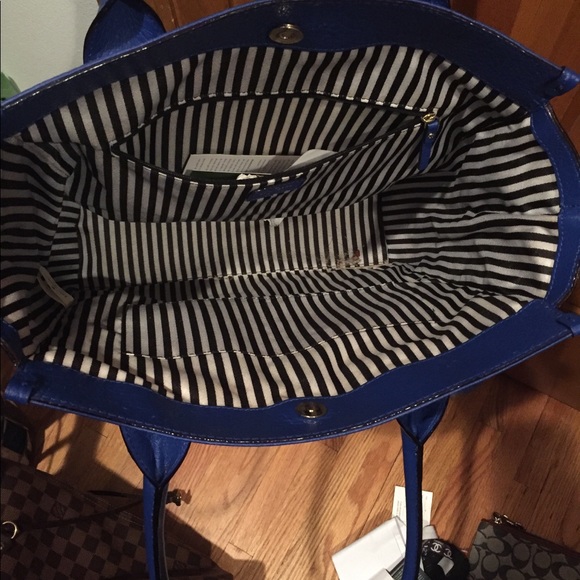 Kate spade large blue hand bag - Picture 2 of 3