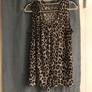 Anne Klein cheetah print tank. Accepting offers!
