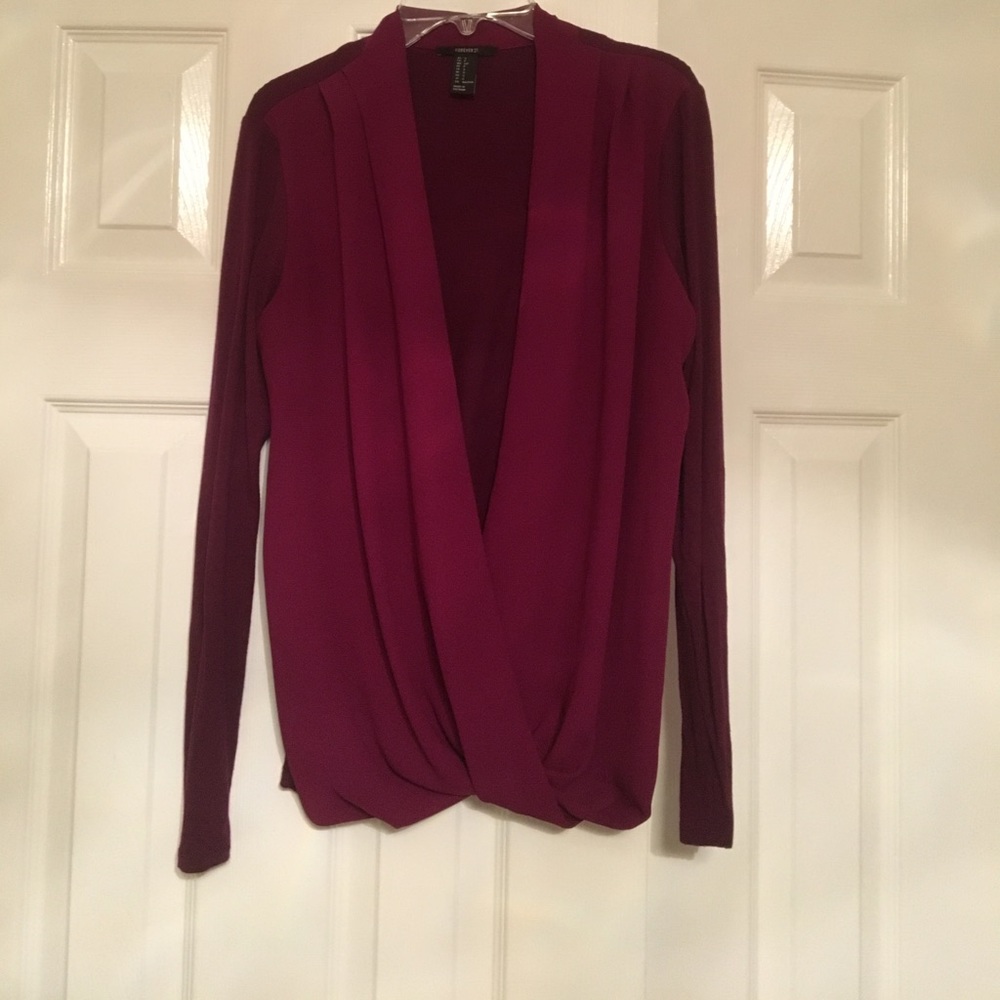 Plunging blouse