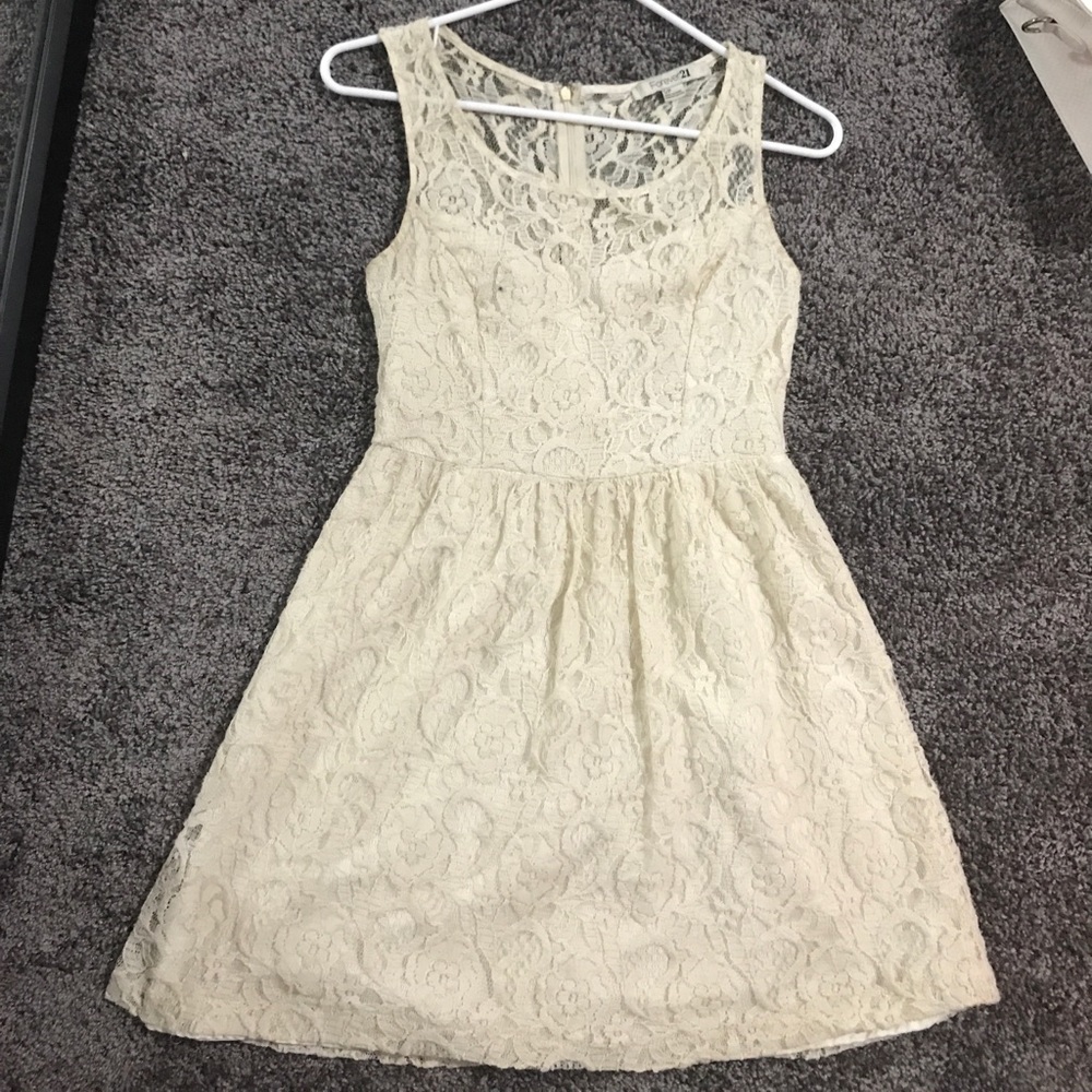 Off white lace forever 21 dress