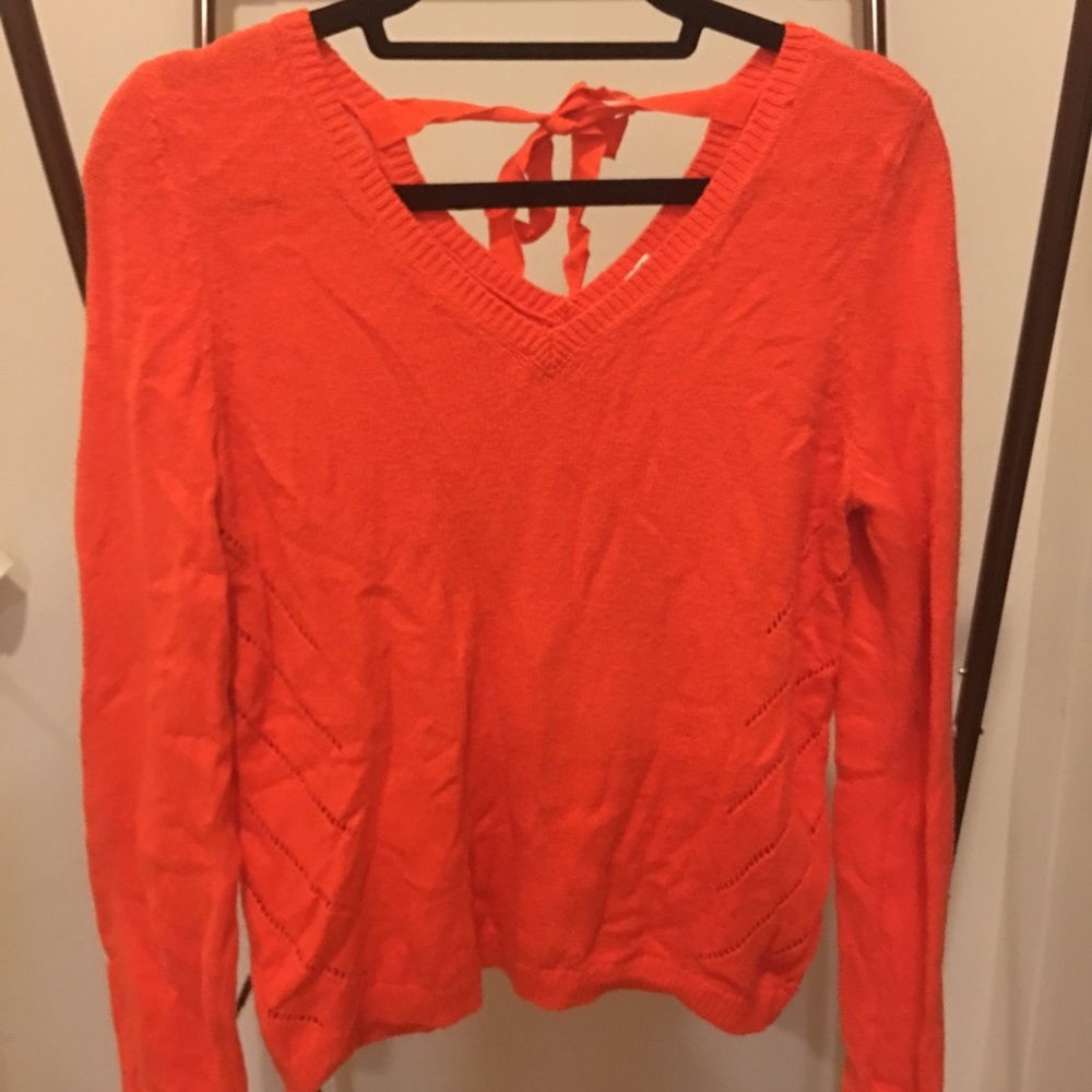 Anthropologie sweater with back tie