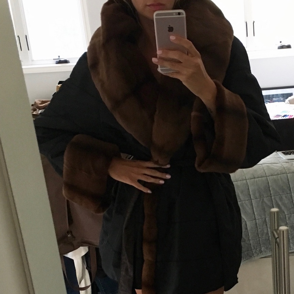 a.testoni women’s fur coat
