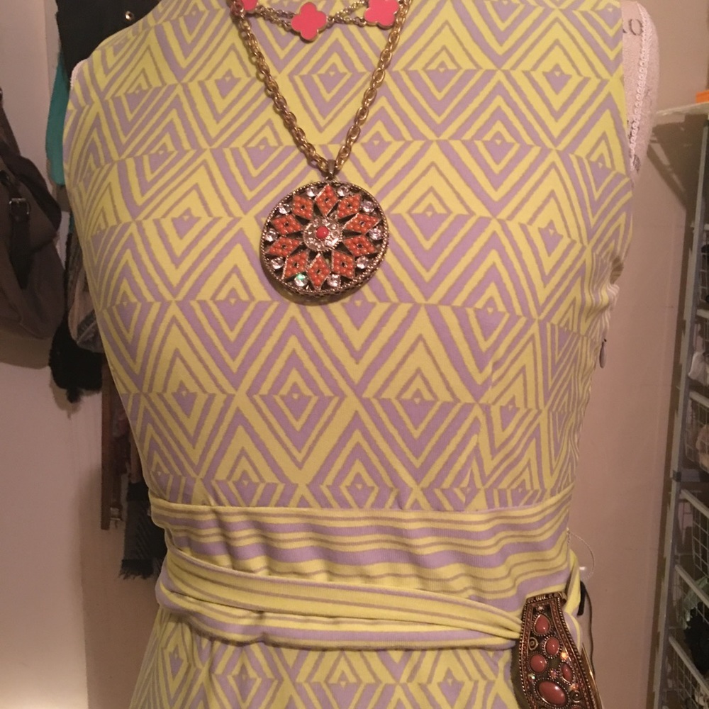 Large costume pendant.