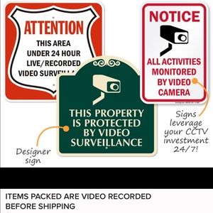 All items sold and bought are under surveillance