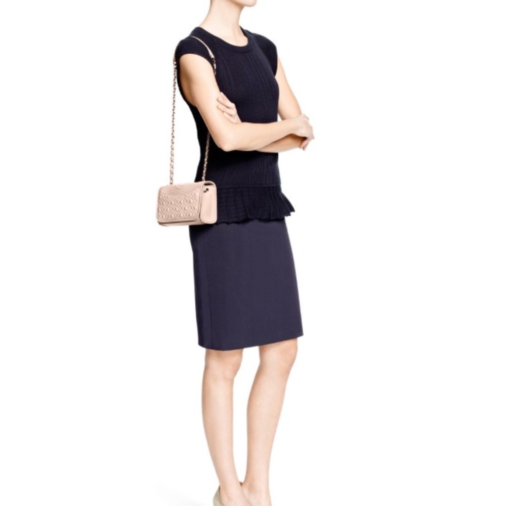 Tory Burch Fleming mini bag light oak color
