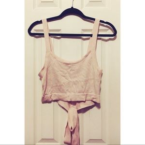 Light Pink Ballet Sweater Tank from Aerie