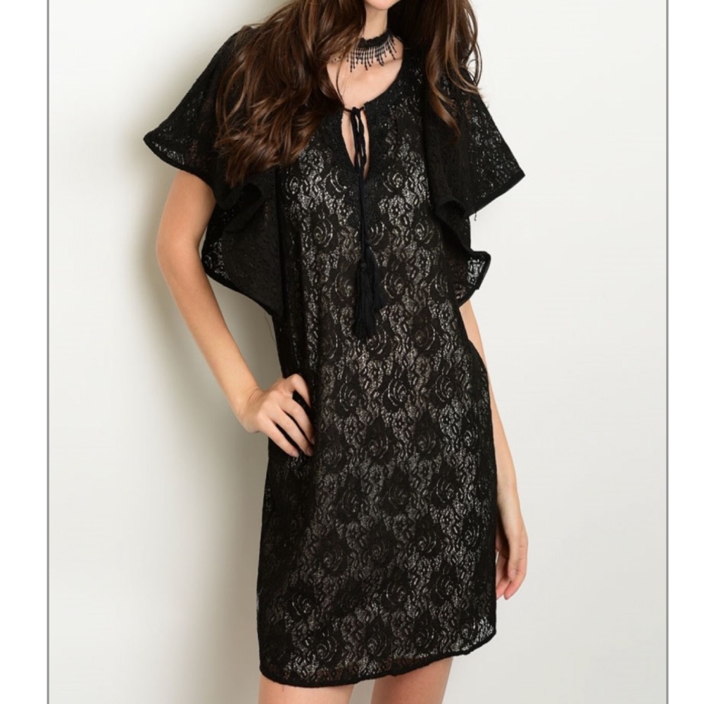 Flutter Sleeve Boho Dress
