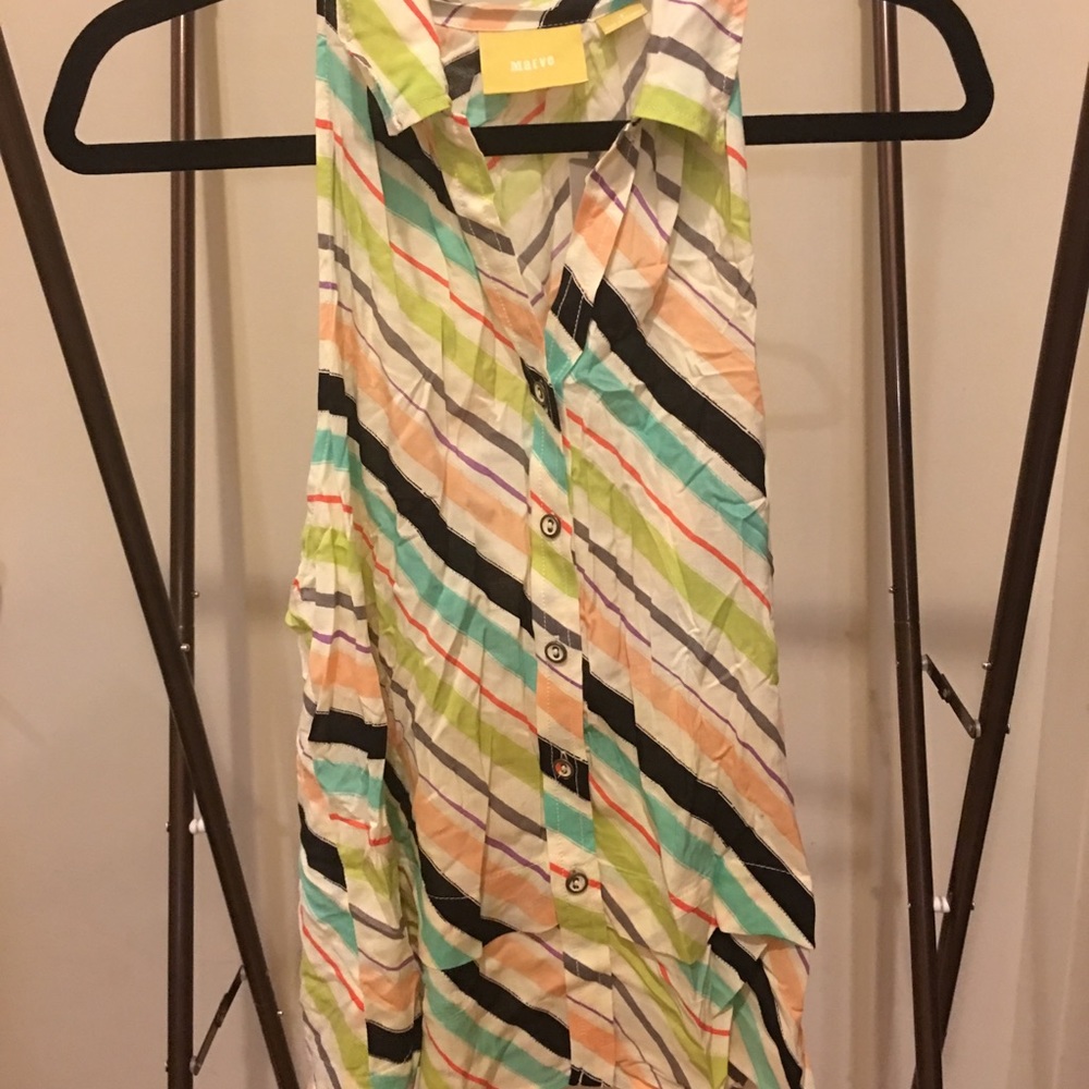 Anthropologie collared button down top